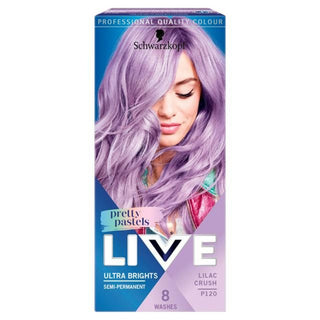 Schwarzkopf LIVE Pastels semi permanent purple hair color for vibrant trendy pastel styles