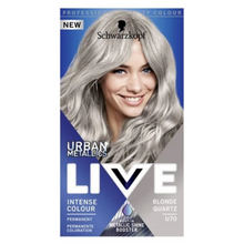 Schwarzkopf LIVE U70 Blonde Quartz permanent cool blonde hair dye for shiny salon quality results