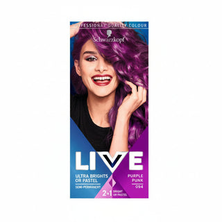 Schwarzkopf LIVE Pastels semi permanent hair color for vibrant fun trendy styles