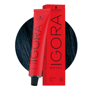 Schwarzkopf Professional IGORA ROYAL 1-1 Cendré Black Hair Colour 60ml for cool black color, gray coverage, and professional salon results.
