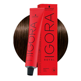 Schwarzkopf Professional IGORA ROYAL 3-65 Dark Golden Chocolate Brown Hair Colour 60ml for rich chocolate brown color, gray coverage, and professional salon results.