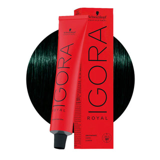 Schwarzkopf Professional IGORA ROYAL 4-33 Extra Ash Medium Matt Brown Hair Colour 60ml for cool matte brown color, gray coverage, and professional salon resu