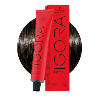 Schwarzkopf Professional IGORA ROYAL 5-13 Light Brown Cendré Extra Matte Hair Colour 60ml for cool matte brown color, gray coverage, and salon results.