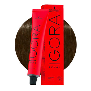 Schwarzkopf Professional IGORA ROYAL 5-16 Light Ash Brown Hair Colour 60ml for cool ash brown color, gray coverage, and professional salon results.