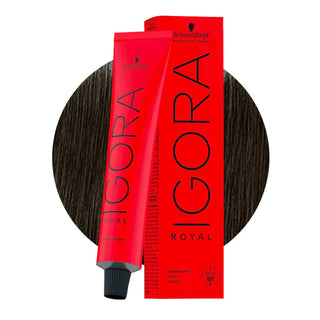 Schwarzkopf Professional IGORA ROYAL 5-21 Light Ash Beige Brown Hair Colour 60ml for cool beige-ash brown color, gray coverage, and salon results.