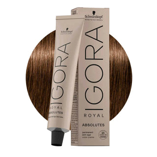 Schwarzkopf Professional IGORA ROYAL 5-50 Natural Light Golden Brown Hair Colour 60ml for warm golden brown color, gray coverage, and salon results.