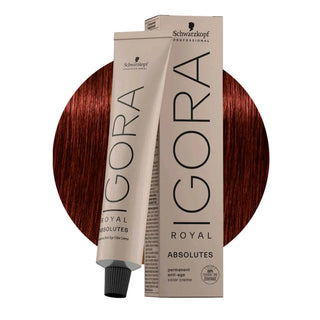 Schwarzkopf Professional IGORA ROYAL 5-80 Natural Red Light Brown Hair Colour 60ml for warm red brown color, gray coverage, and salon results.