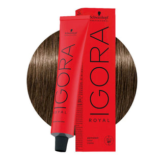 Schwarzkopf Professional IGORA ROYAL 6-00 Extra Natural Dark Blonde Hair Colour 60ml for enhanced natural blonde color, gray coverage, and salon results.