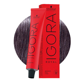 Schwarzkopf Professional IGORA ROYAL 6-29 Dark Blonde Ash Violet Hair Colour 60ml for cool violet blonde color, gray coverage, and salon results.