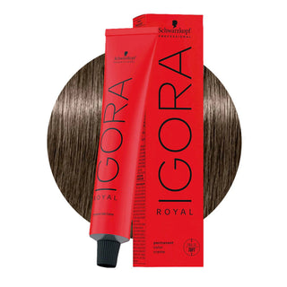 Schwarzkopf Professional IGORA ROYAL 7-1 Cendré Medium Blonde Hair Colour 60ml for cool ash blonde color, gray coverage, and salon results.