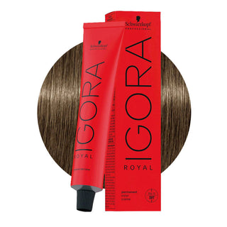 Schwarzkopf Professional IGORA ROYAL 7-24 Medium Ash Blonde Beige Hair Colour 60ml for soft ash beige blonde color, gray coverage, and salon results.