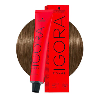 Schwarzkopf Professional IGORA ROYAL 7-42 Medium Blonde Beige Ash Hair Colour 60ml for soft beige ash blonde color, gray coverage, and salon results.