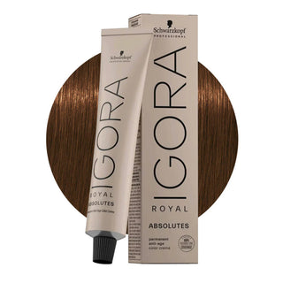 Schwarzkopf Professional IGORA ROYAL 7-460 Natural Chocolate Beige Medium Blonde Hair Colour 60ml for soft chocolate beige blonde color, gray coverage, and salon results.