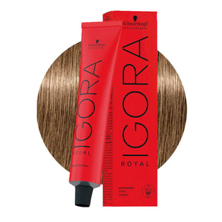 Schwarzkopf Professional IGORA ROYAL 8-00 Extra Natural Light Blonde Hair Colour 60ml for rich natural blonde color, gray coverage, and salon results.
