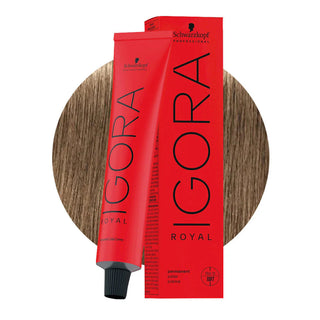 Schwarzkopf Professional IGORA ROYAL 8-0 Light Natural Blonde Hair Colour 60ml for soft natural blonde color, gray coverage, and salon results.