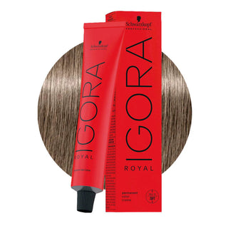 Schwarzkopf Professional IGORA ROYAL 8-1 Cendré Light Blonde Hair Colour 60ml for cool ash blonde color, gray coverage, and salon results.