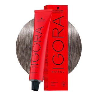Schwarzkopf Professional IGORA ROYAL 8-21 Light Ash Blonde Cendré Hair Colour 60ml for cool ash blonde color, anti brass effect, and salon results.