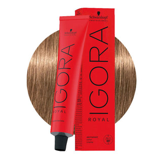 Schwarzkopf Professional IGORA ROYAL 8-46 Light Blonde Beige Chocolate Hair Colour 60ml for warm beige chocolate blonde color, gray coverage, and salon results.