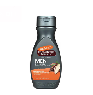 Palmers Cocoa Butter Formula Men 3-In-1 Lotion Body, Hand & After-Shave 250ml | Rough,Dry Skin