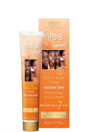 F&W Miss white Carrot Radiant Skin Brightening Face Cream 50ml/1.7 FL.0Z