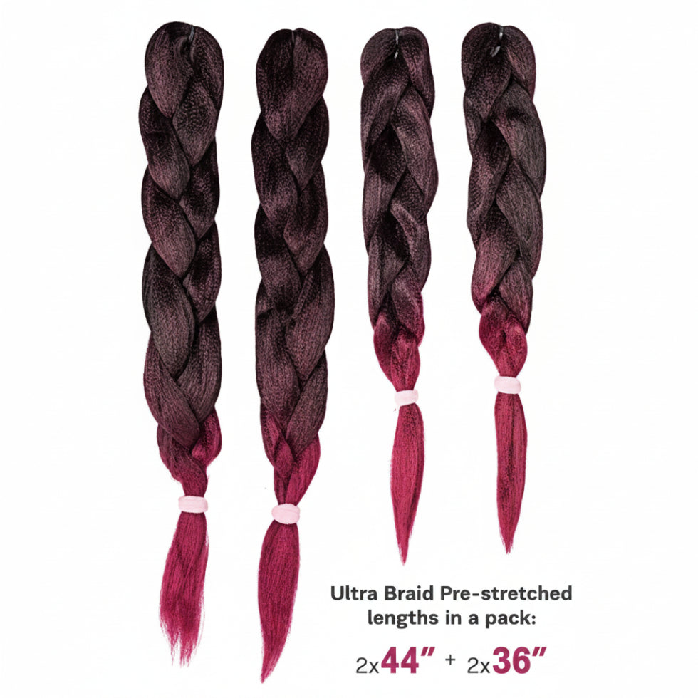 sensationnel x pression pre stretched braid lightweight smooth easy braiding hair extension
