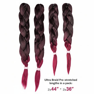 sensationnel x pression pre stretched braid lightweight smooth easy braiding hair extension
