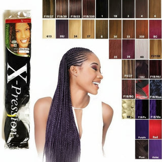 sensationnel x pression pre stretched braid lightweight smooth easy braiding hair extension