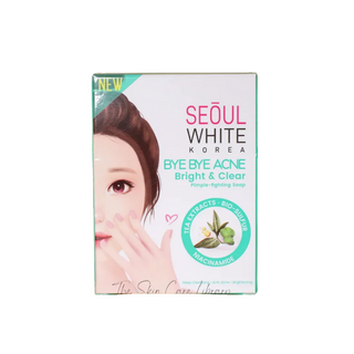 Seoul White Bye Bye Acne Bright and Care soap 2x60g bars for acne control brightening and deep cleansing skin care