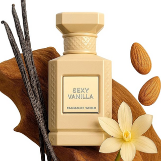 Sexy Vanilla EDP 80ml Fragrance World warm sweet vanilla almond woody long lasting perfume
