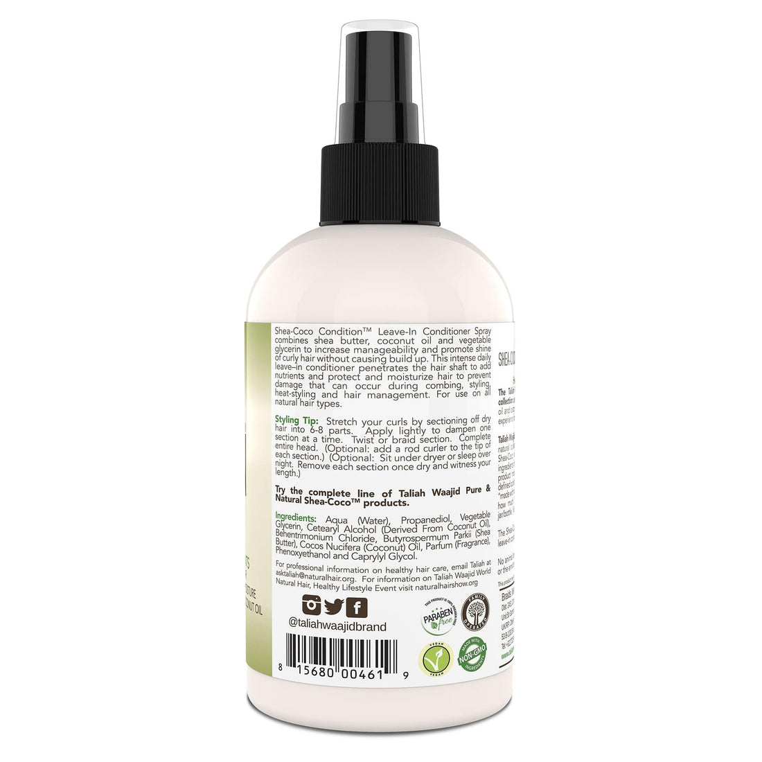 Taliah Waajid Shea-Coco Co-Wash revitalisant 2 en 1 237 ml/8 oz