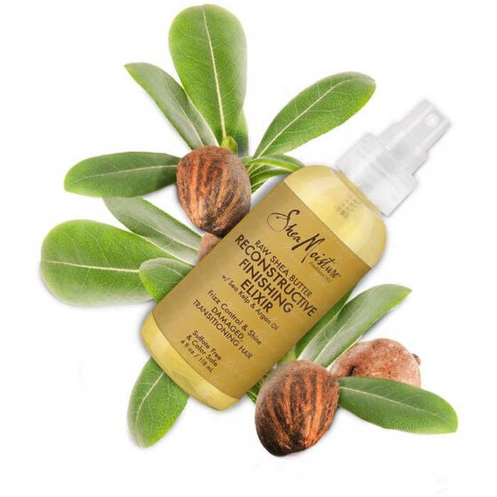 SheaMoisture Raw Shea Butter Reconstructive Finishing Elixir 118ml | Hair Repair & Shine