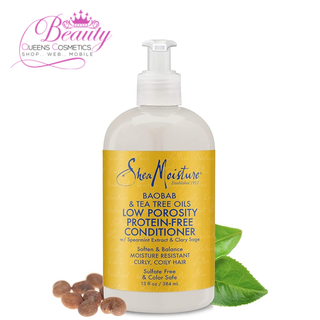 Shea Moisture Baobab & Tea Tree Oils Low Porosity Protein-Free Conditioner 384ml
