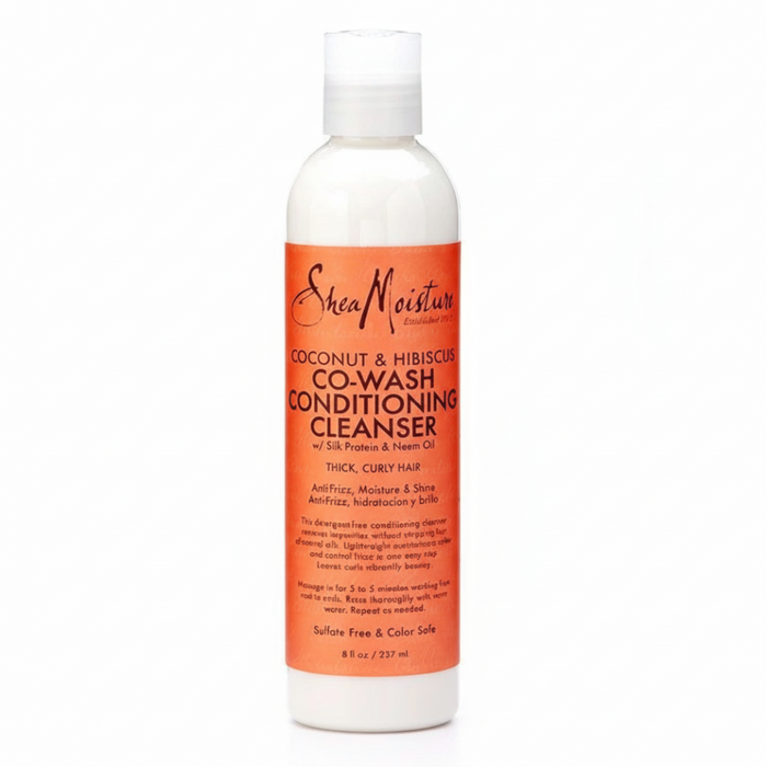 Nettoyant revitalisant co-lavage à la noix de coco et à l'hibiscus Shea Moisture 8oz/237ml