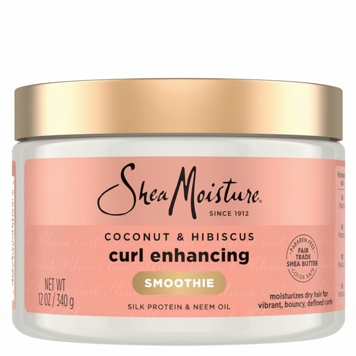 Smoothie améliorant les boucles à la noix de coco et à l'hibiscus Shea Moisture 12 oz / 340 g