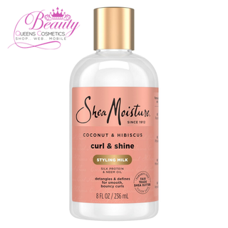 Shea Moisture Coconut & Hibiscus Curl & Shine Style Milk 254ml | Define & Nourish Curls