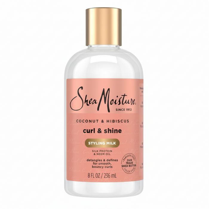 SheaMoisture Coconut & Hibiscus Curl & Shine Style Milk 237ml | Define & Nourish Curls