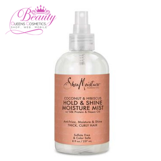 Shea Moisture Coconut & Hibiscus Hold & Shine Moisture Mist 8oz/237ml | Frizz-Free Curls