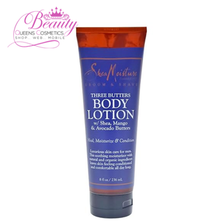 Shea Moisture Groom & Shave Three Butters  Body Lotion 236ml | Deep Moisture for Men