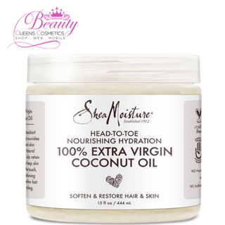 Shea Moisture Head To Toe Nourishing Hydration 100% Extra Virgin Coconut Oil 444ml
