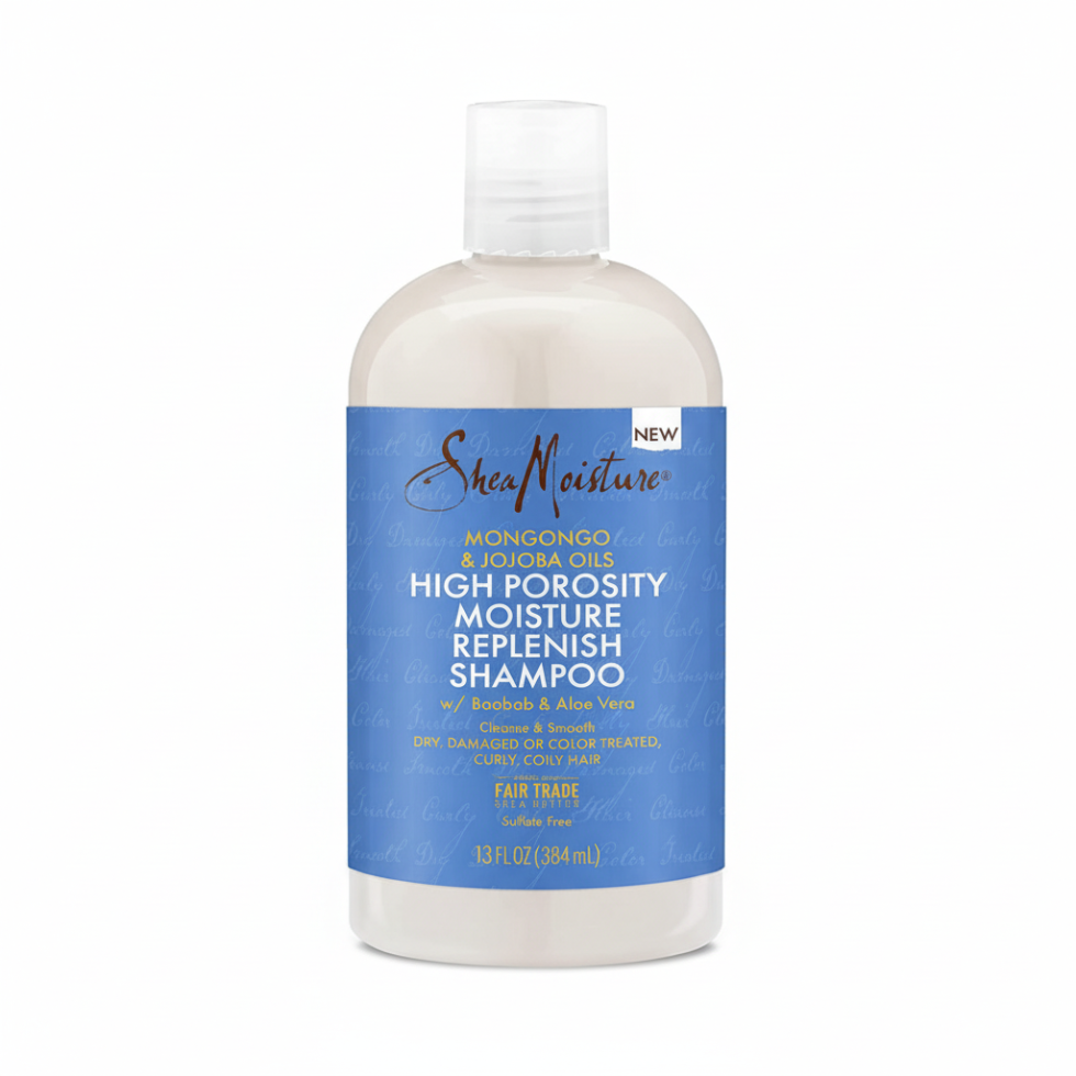 Shea moisture mongongo hemp seed oils shampoo high porosity moisture hydration 384ml hair care