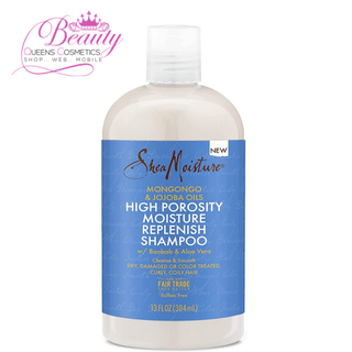Shea Moisture Mongongo & Hemp Seed Oils High Porosity Moisture Replenish Shampoo 384ml | Deep Hydration