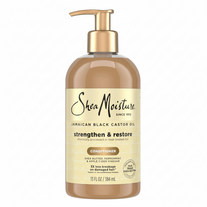 Après-shampooing fortifiant et restaurateur à l'huile de ricin noire jamaïcaine Shea Moisture 384 ml