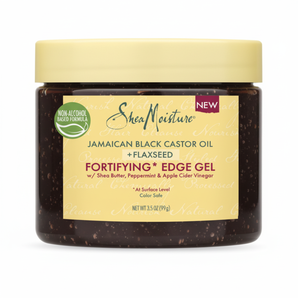Shea moisture jamaican black castor oil edge gel strong hold hairline styling 99g control product