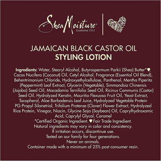 Shea Moisture Jamaican Black Castor Oil Strengthen & Restore Styling Lotion 8oz | Strengthen Restore Hair