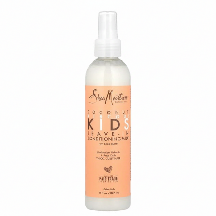 Shea moisture kids coconut hibiscus leave in conditioning milk for detangle nourish curly hair 8oz