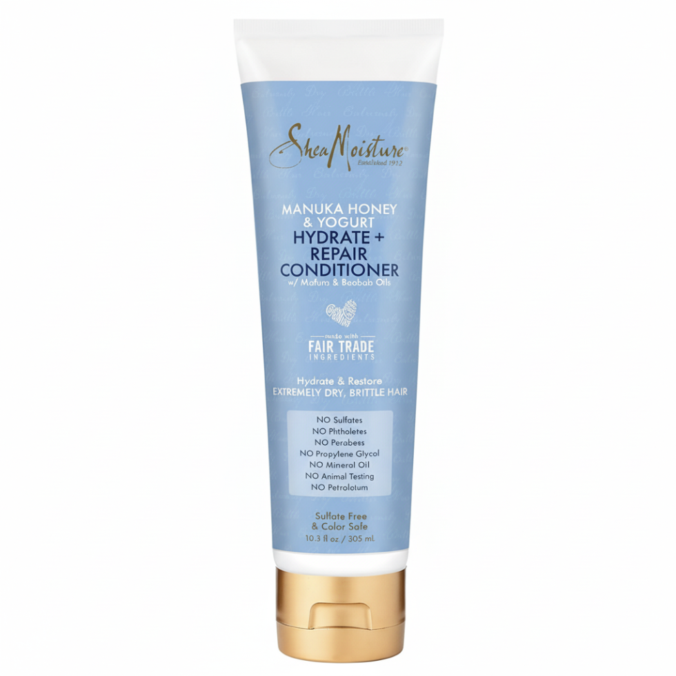 SheaMoisture manuka honey and yogurt hydrate and repair conditioner for dry damaged hair care