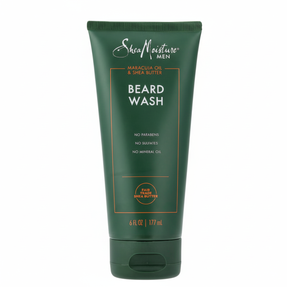 shea moisture men beard wash maracuja oil shea butter clean refresh soft smooth beard grooming care