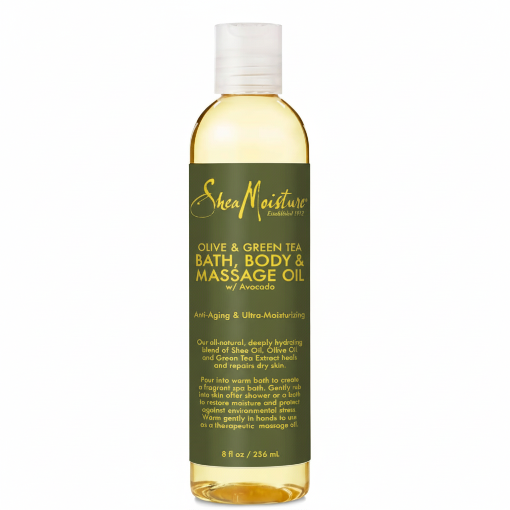 Shea Moisture Olive & Green Tea Bath, Body & Massage Oil 236ml