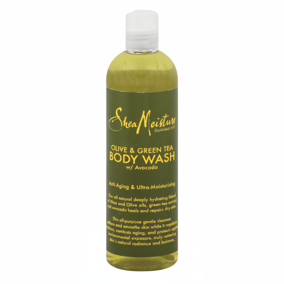 sheamoisture olive green tea body wash hydrating antioxidant gentle cleansing soft smooth skin