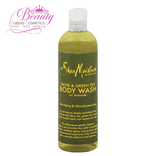 Shea Moisture Olive & Green Tea Body Wash 384ml | Hydrating Antioxidant Cleanse